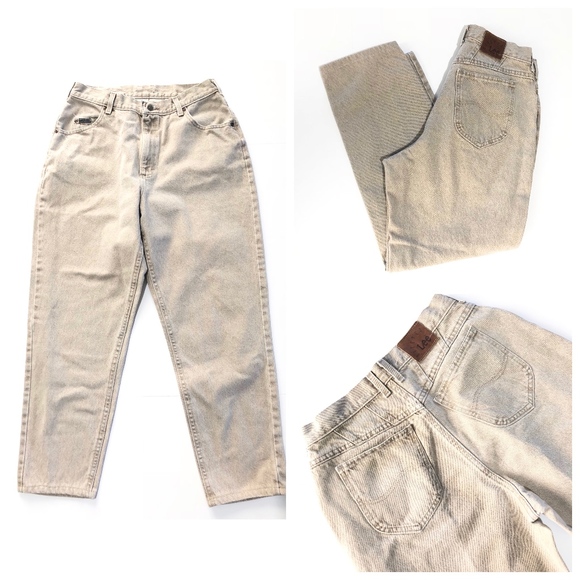 lee jeans beige